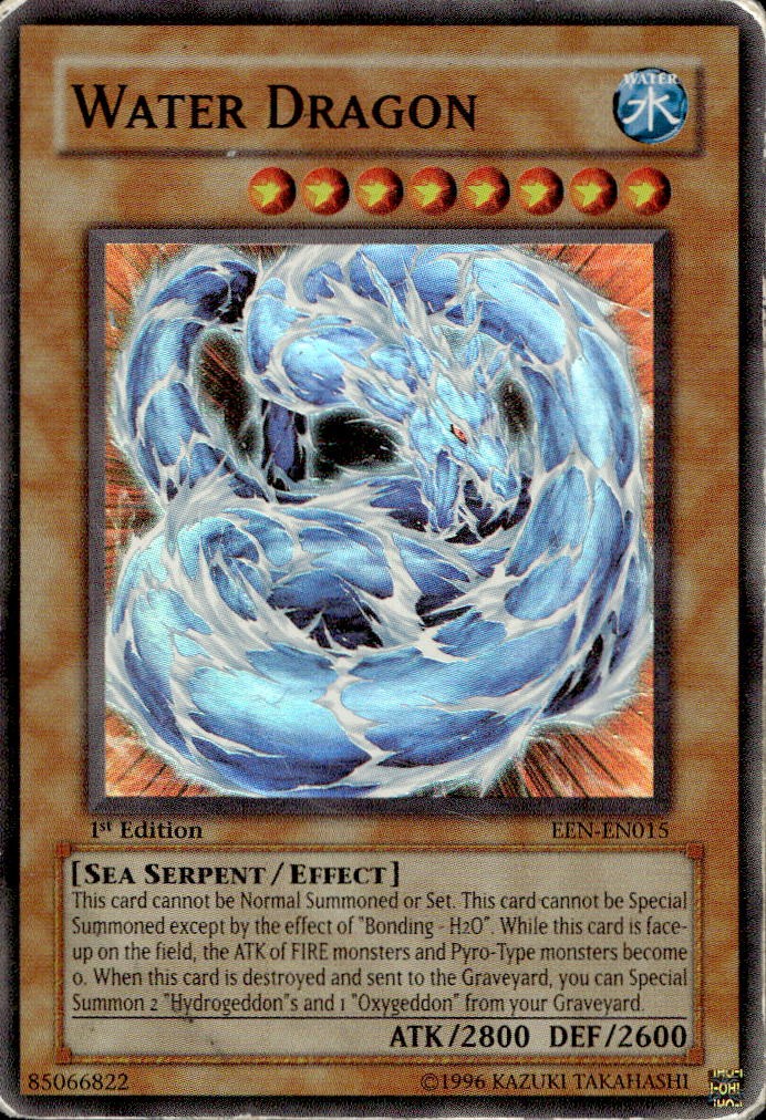Water Dragon EEN-EN015 1st Edition Super Rare Yu-Gi-Oh Water Dragon EEN-EN015 1st Edition Super Rare Yu-Gi-Oh