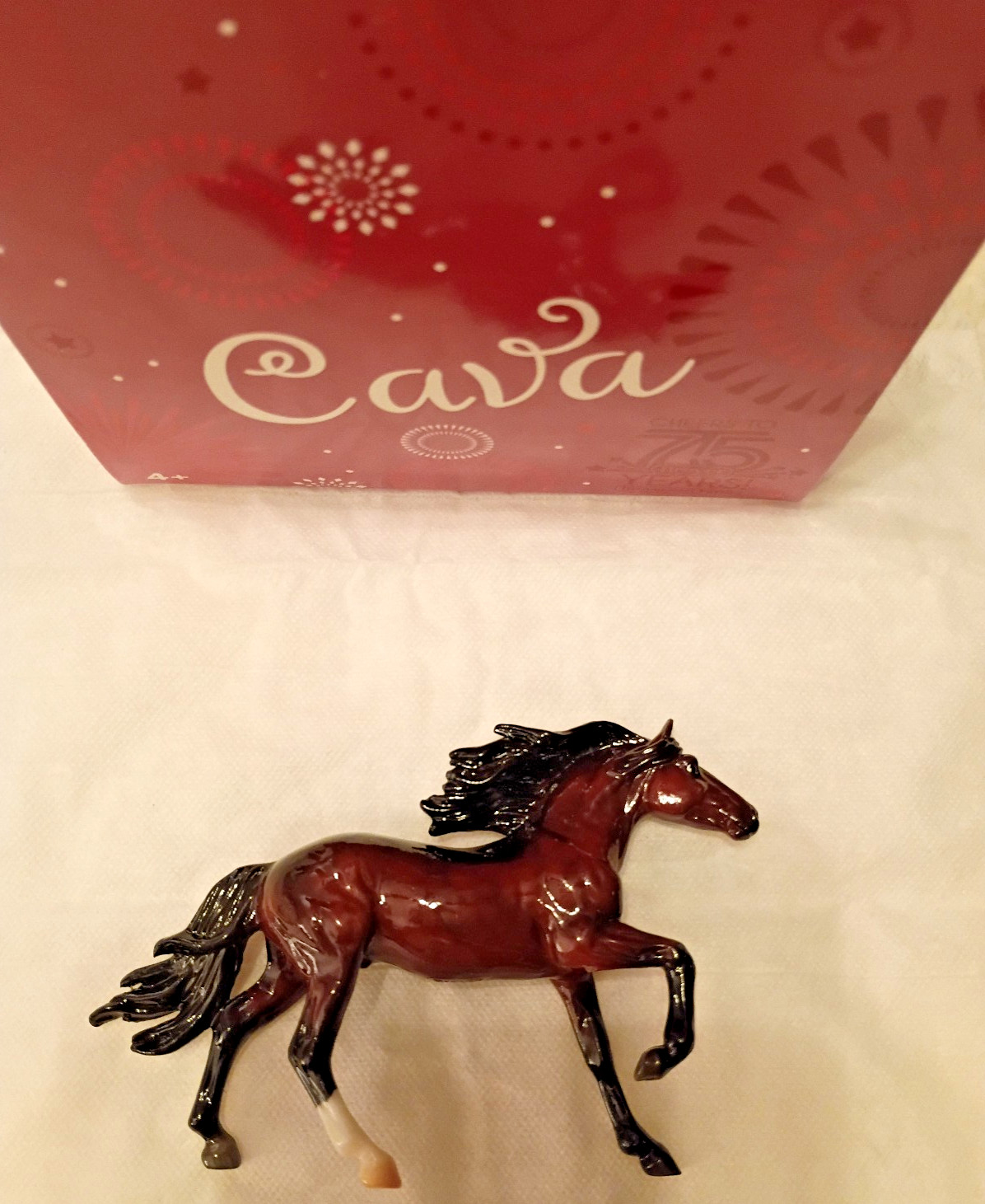BREYER BREYERFEST 2025 CAVA STABLEMATE CLUB MODEL GLOSSY DAPPLE BAY ANDALUSIAN