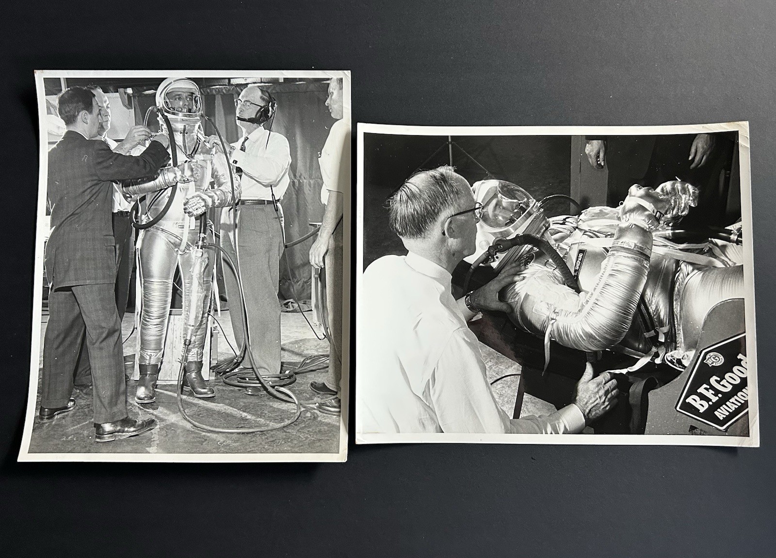 1961 NASA Astronaut Alan B. Shepard, Jr., Silver Space Suit Press Photo Lot 1961 NASA Astronaut Alan B. Shepard, Jr., Silver Space Suit Press Photo Lot