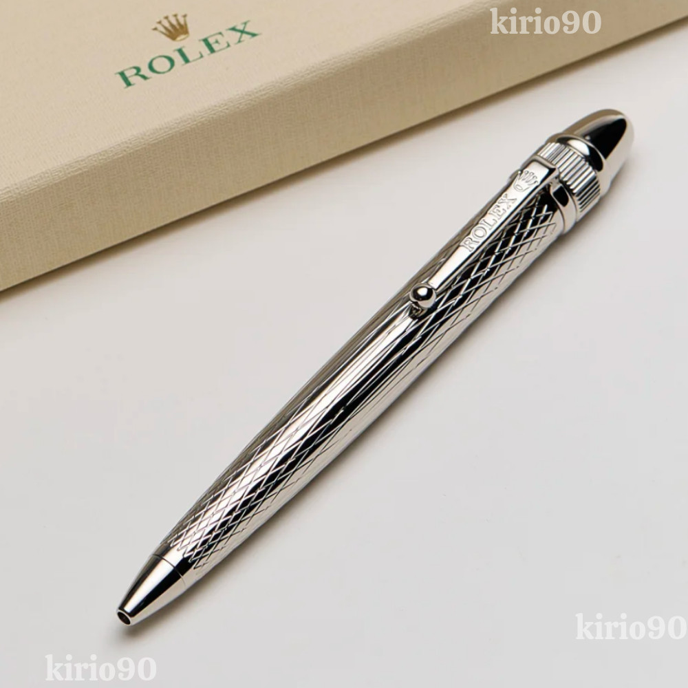 Hot Rolex Silver Diamond Style Palladium Finish Ballpoint Pen – New in Box Hot Rolex Silver Diamond Style Palladium Finish Ballpoint Pen – New in Box