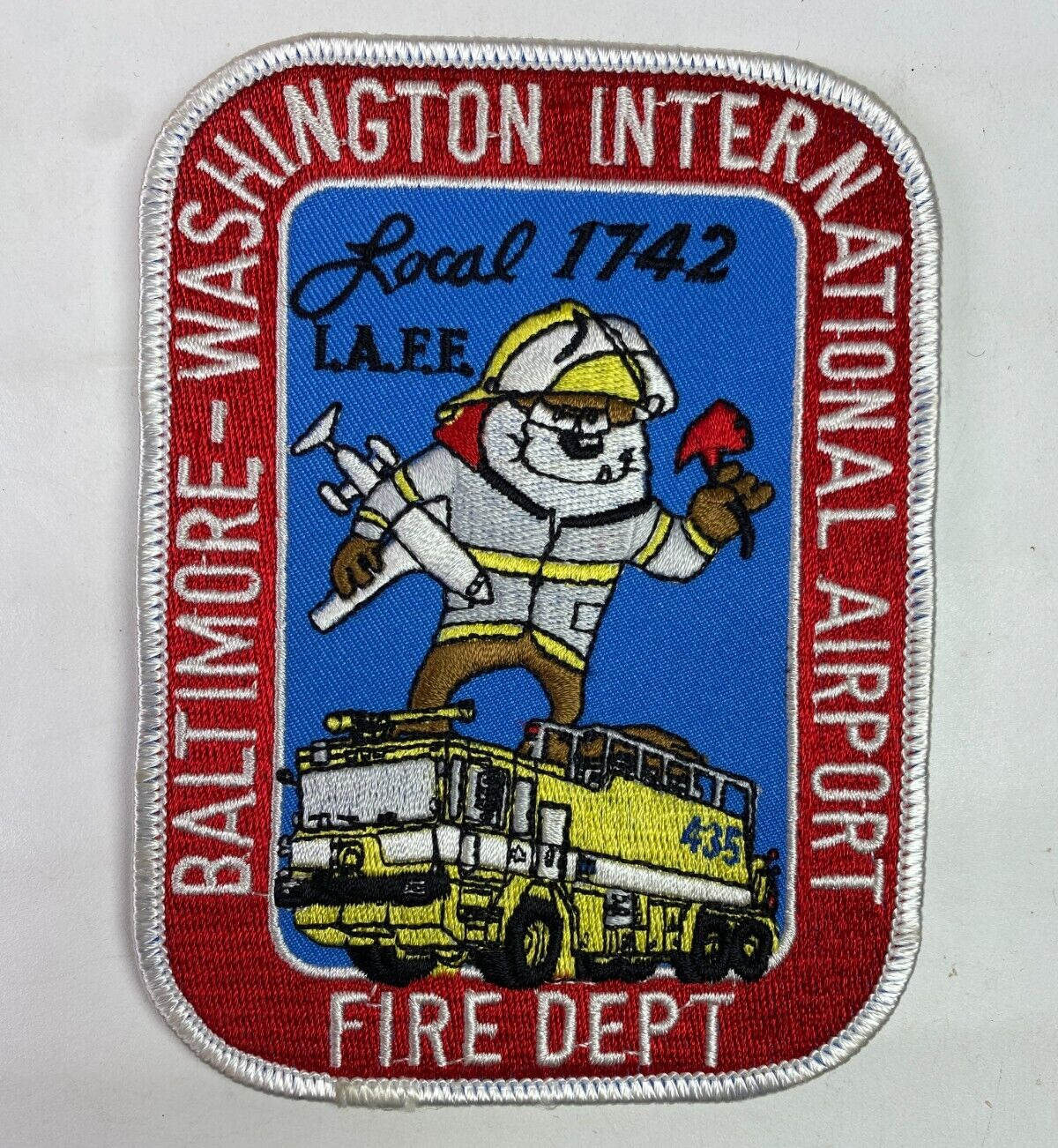 Baltimore MD Washington DC International Airport Fire Local 1742 IAFF Patch G5