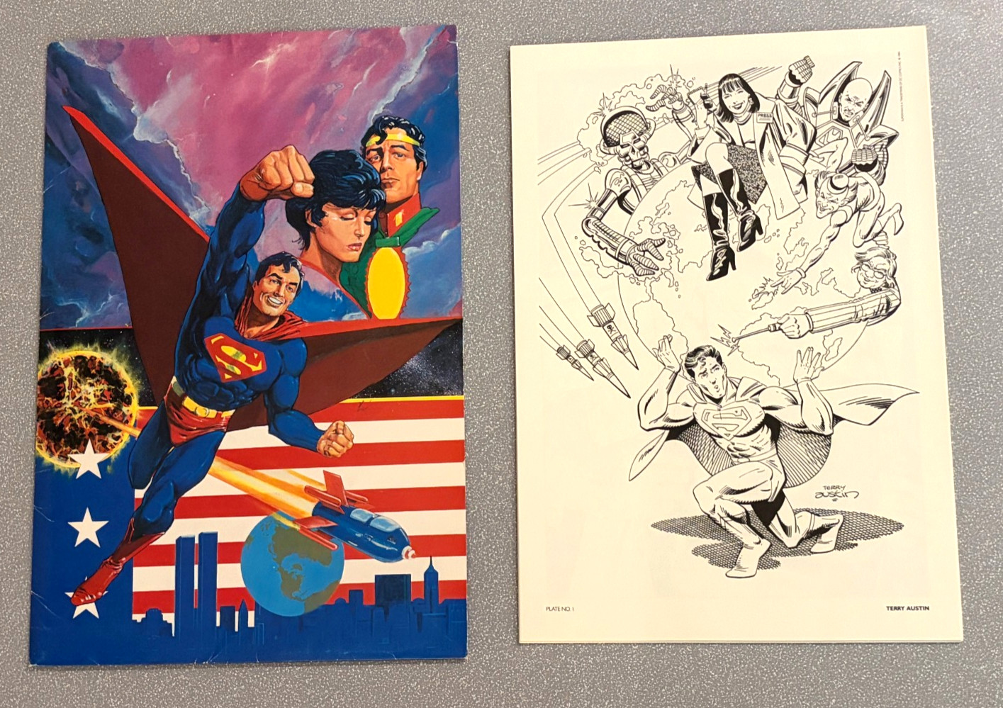 1984 DC COMICS SUPERMAN #400 PORTFOLIO w/ALL 16 (MINT CONDITION) PLATES 1984 DC COMICS SUPERMAN #400 PORTFOLIO w/ALL 16 (MINT CONDITION) PLATES