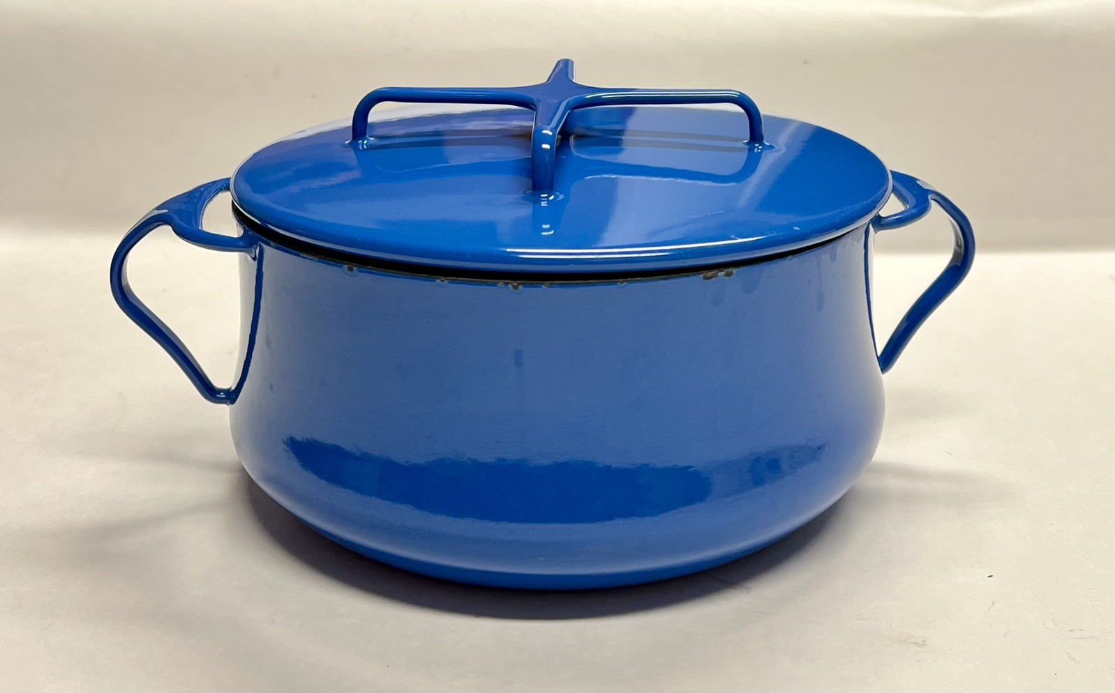 Dansk Kobenstyle Blue 2 QT Lidded Enamel Casserole Dutch Oven France
