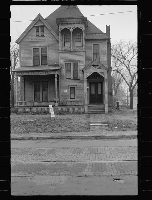 Photo:1930s Victorian House Street View Historic Home Exterior