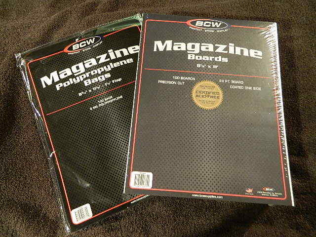 100 New BCW Magazine Bags And Boards - Acid Free - Archival Magazine Storage 100 New BCW Magazine Bags And Boards - Acid Free - Archival Magazine Storage
