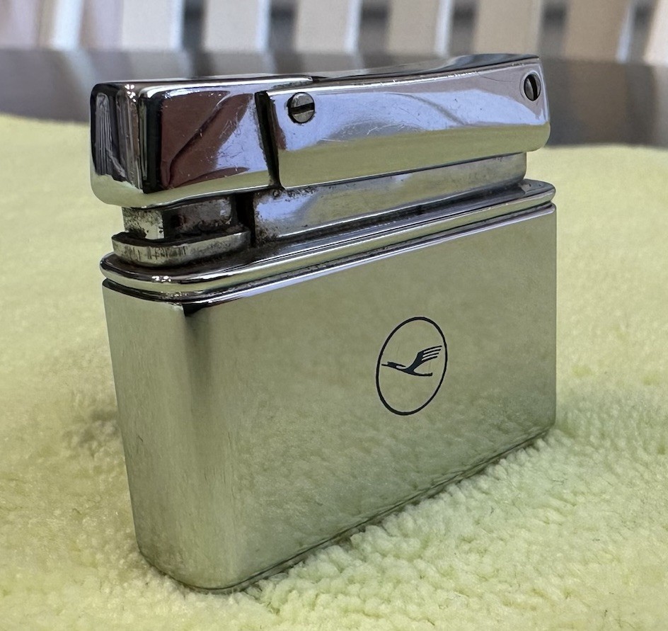 Vintage 1958–64 Rowenta Snap Lufthansa Automatic Petrol Lighter Untested