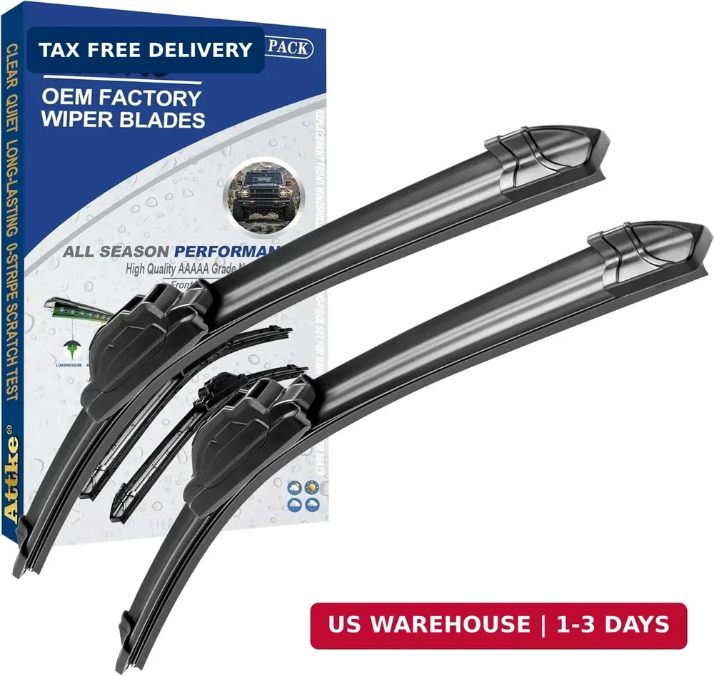 ATTKE OEM Quality Front Windscreen Wiper Blades for Ford F150 F-150 F250 F350 F-