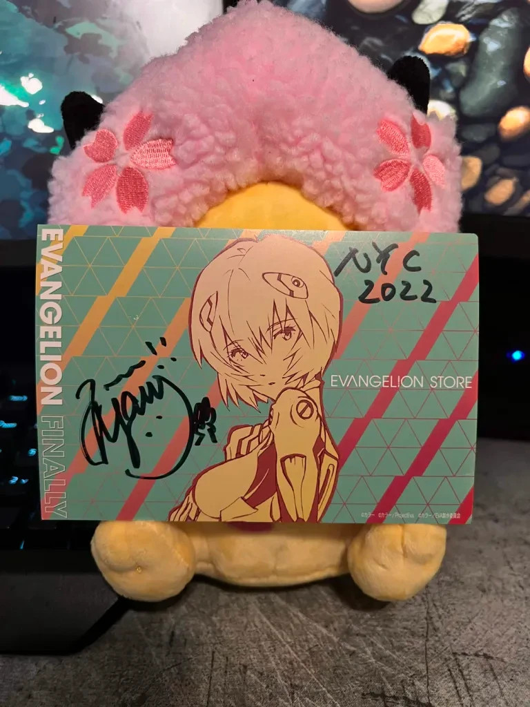 Yoko Takahashi Signed Evangelion Finally Rei Ayanami Evangelion Postcard Yoko Takahashi Signed Evangelion Finally Rei Ayanami Evangelion Postcard