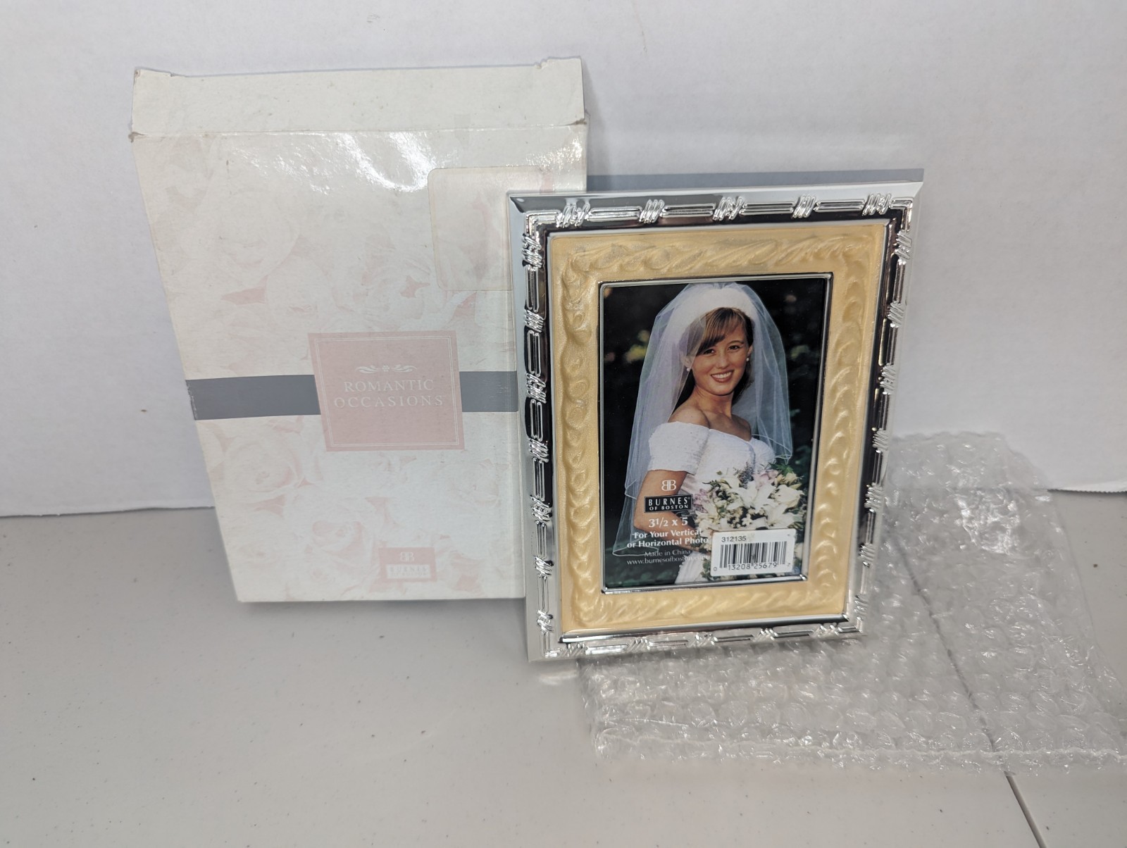 Vintage Burnes of Boston Romantic Occasions Matted Pewter 3.5\ Vintage Burnes of Boston Romantic Occasions Matted Pewter 3.5\