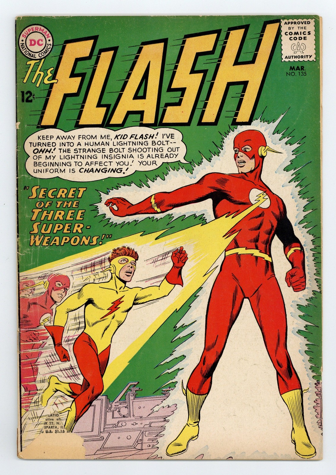 Flash #135 GD- 1.8 1963