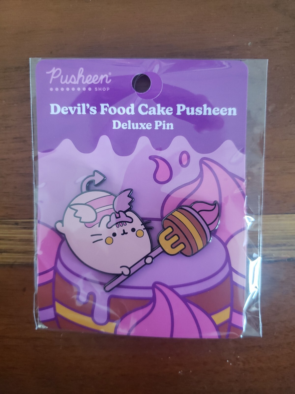 PUSHEEN Devil’s Food Cake Halloween Deluxe Pin (Factory Defect, 2023) BRAND NEW PUSHEEN Devil’s Food Cake Halloween Deluxe Pin (Factory Defect, 2023) BRAND NEW