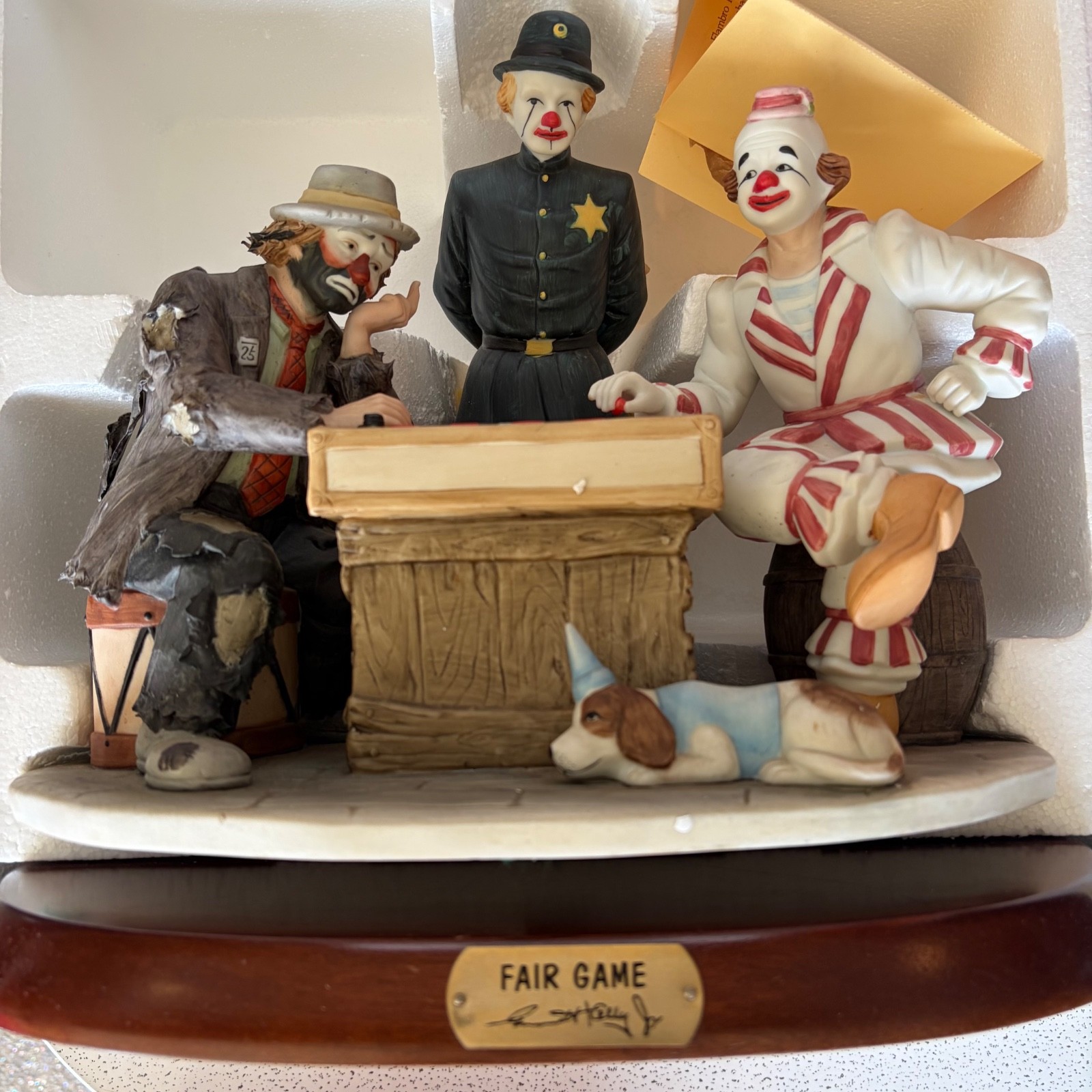 Emmett kelly jr signed “Fair Game”