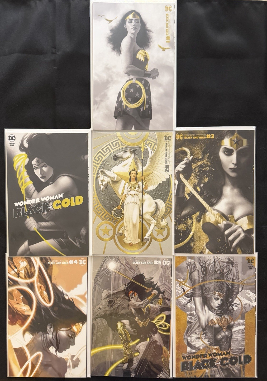 Wonder Woman Black and Gold #1-6 Complete Set + #1 Variant 7 Comics Never Read