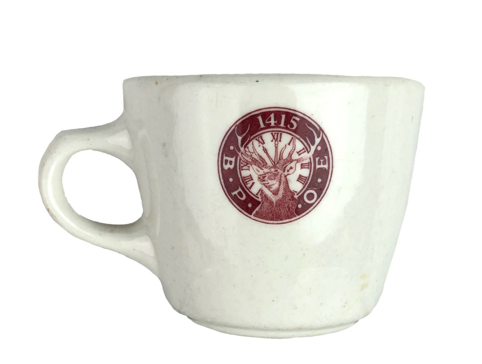 Wallace China BPOE 1415 Elks Lodge Huntington Park CA Coffee Cup Restaurant Ware