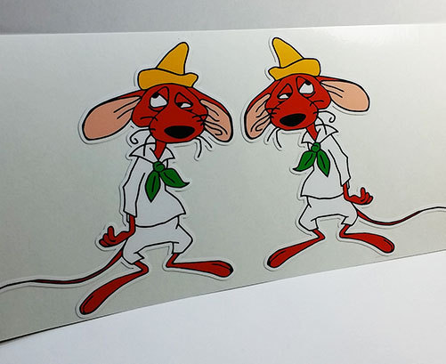 Slowpoke Rodriguez x 2 Vintage Style DECAL, Vinyl STICKER, rat rod, racing, 4 Slowpoke Rodriguez x 2 Vintage Style DECAL, Vinyl STICKER, rat rod, racing, 4