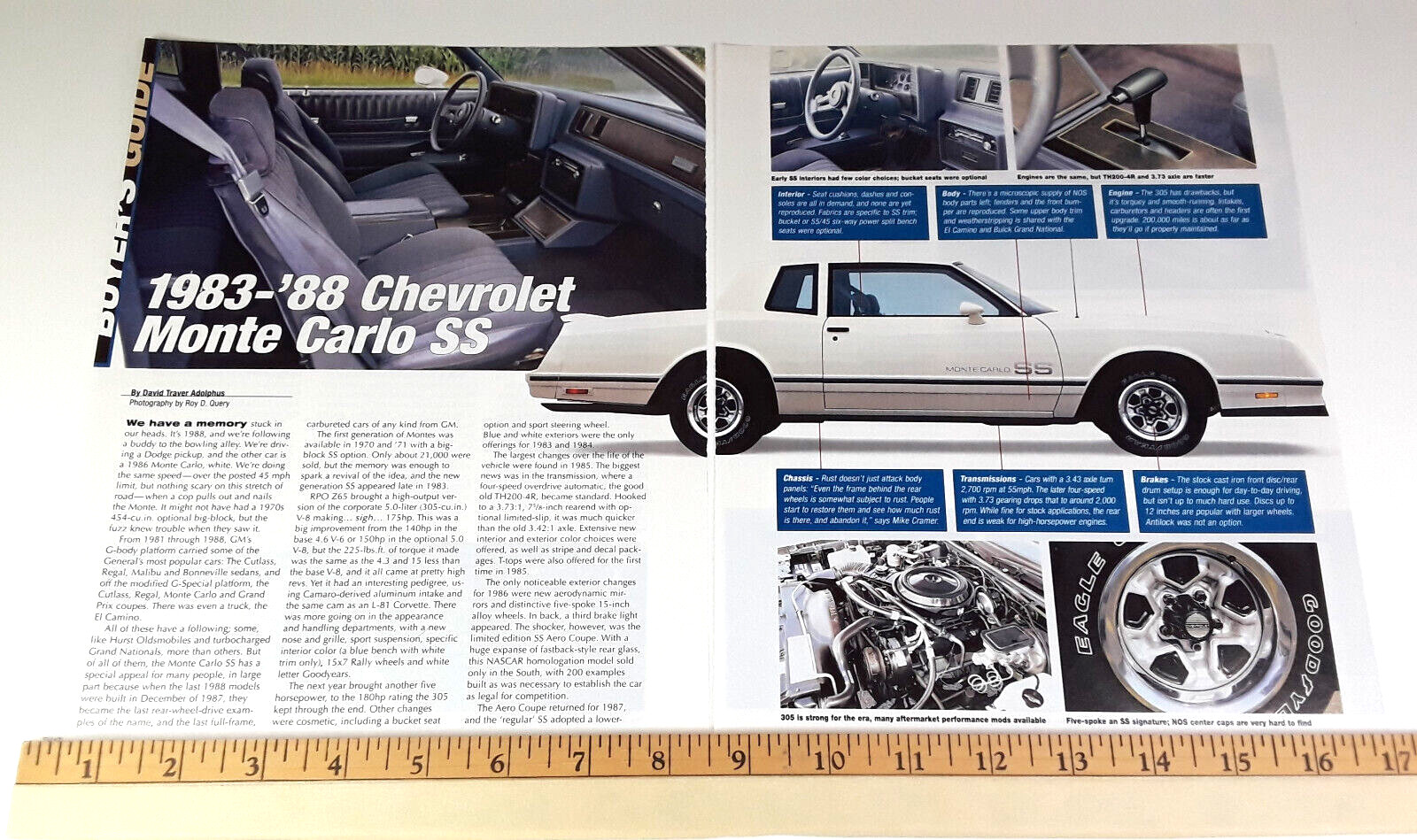 1983 1984 1985 1986 1987 1988 CHEVROLET MONTE CARLO SS ORIGINAL 2006 ARTICLE 1983 1984 1985 1986 1987 1988 CHEVROLET MONTE CARLO SS ORIGINAL 2006 ARTICLE