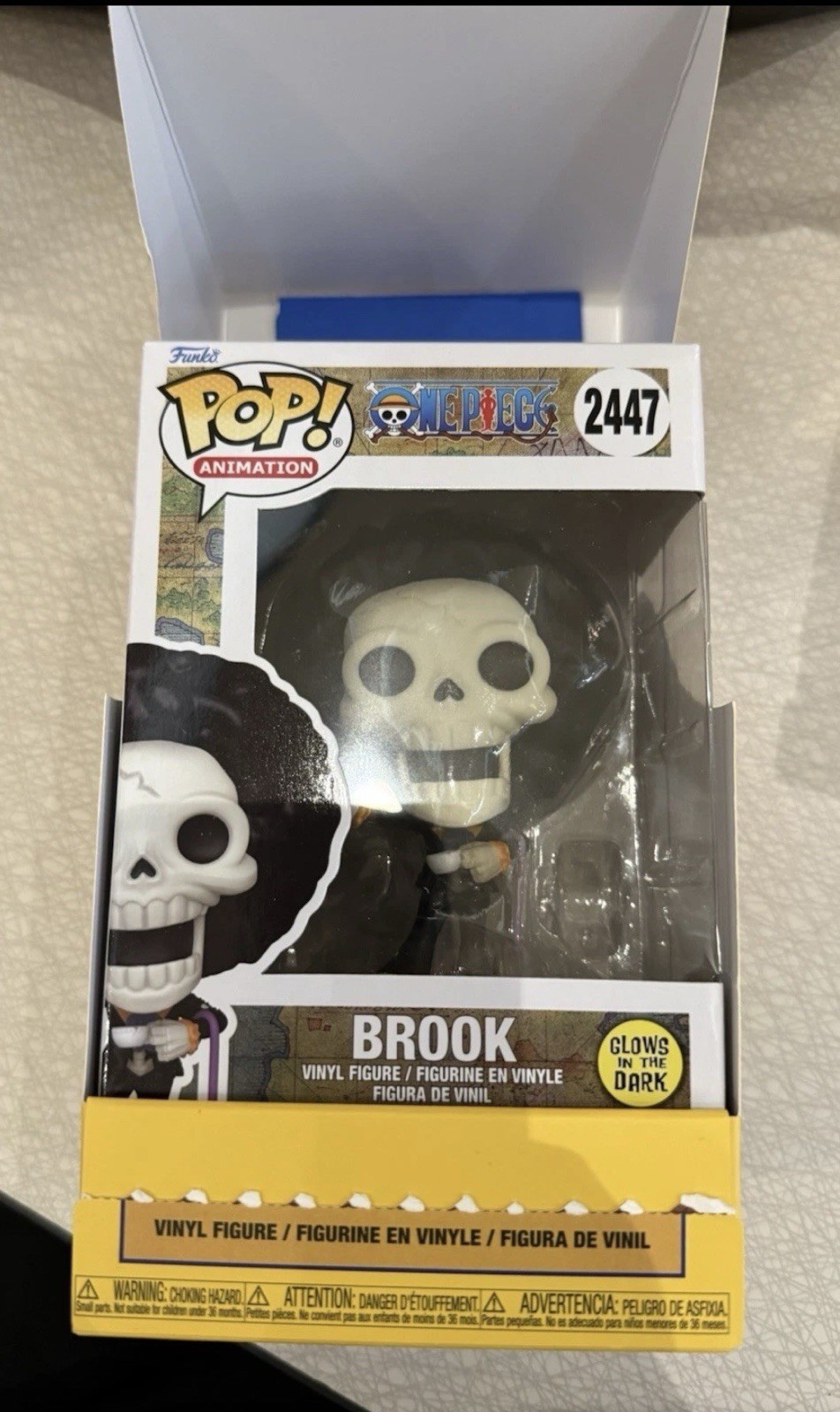 Mystery One Piece Funko Pop Animation Brook Glows in the Dark Vinyl Figure 2447