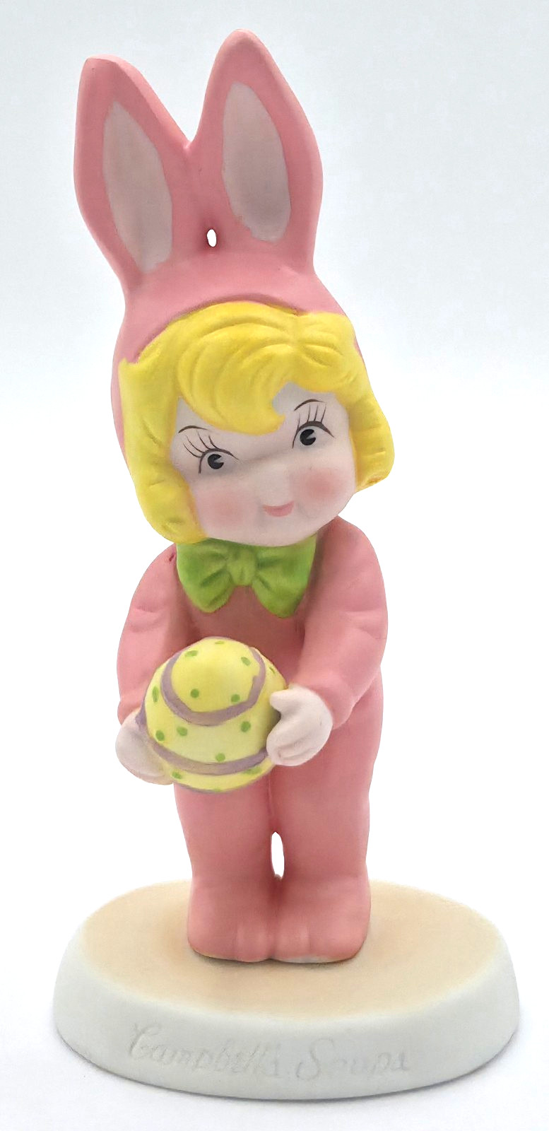 Vintage Campbells Soup Easter Bunny Girl Kid w/ Egg 5\ Vintage Campbells Soup Easter Bunny Girl Kid w/ Egg 5\