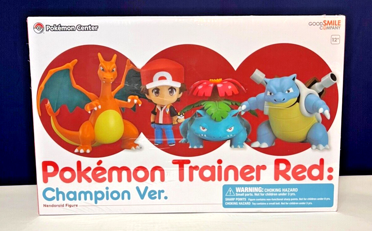 NEW Pristine Nendoroid Pokémon Trainer Red: Champion Ver. Limited Ed. 20th ANV