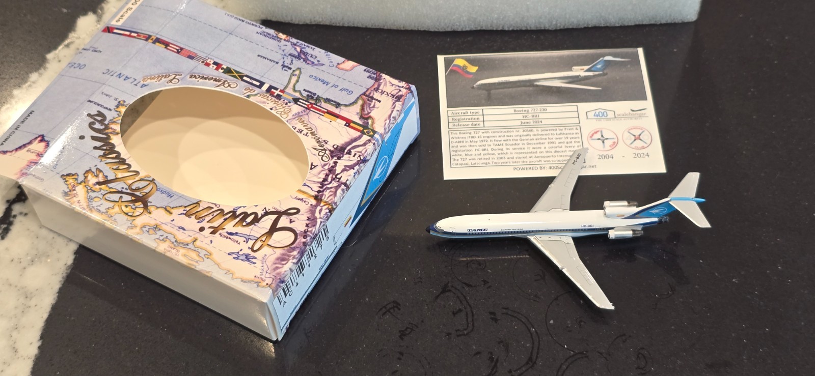 Aeroclassics TAME B727-200 1:400 HC-060  Hangar club Release HC-BRI