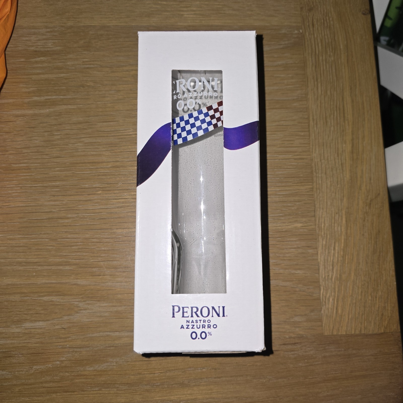 2 X Peroni Nastro Azzurro 0.0% Half 1/2 Pint Glasses Brand NEW Boxed Formula One