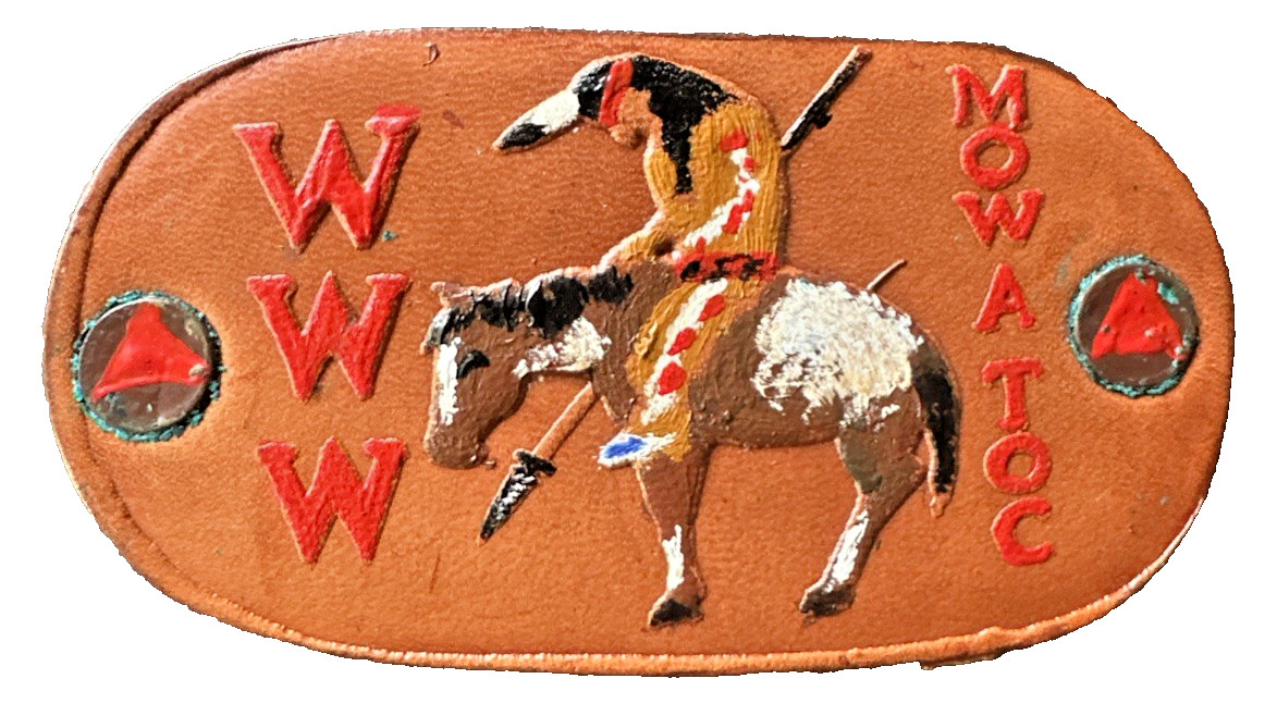 RARE 1960's BSA Mow-A-Toc Lodge 262 L2 Vigil Leather Slide Brown Horse Blue Shoe