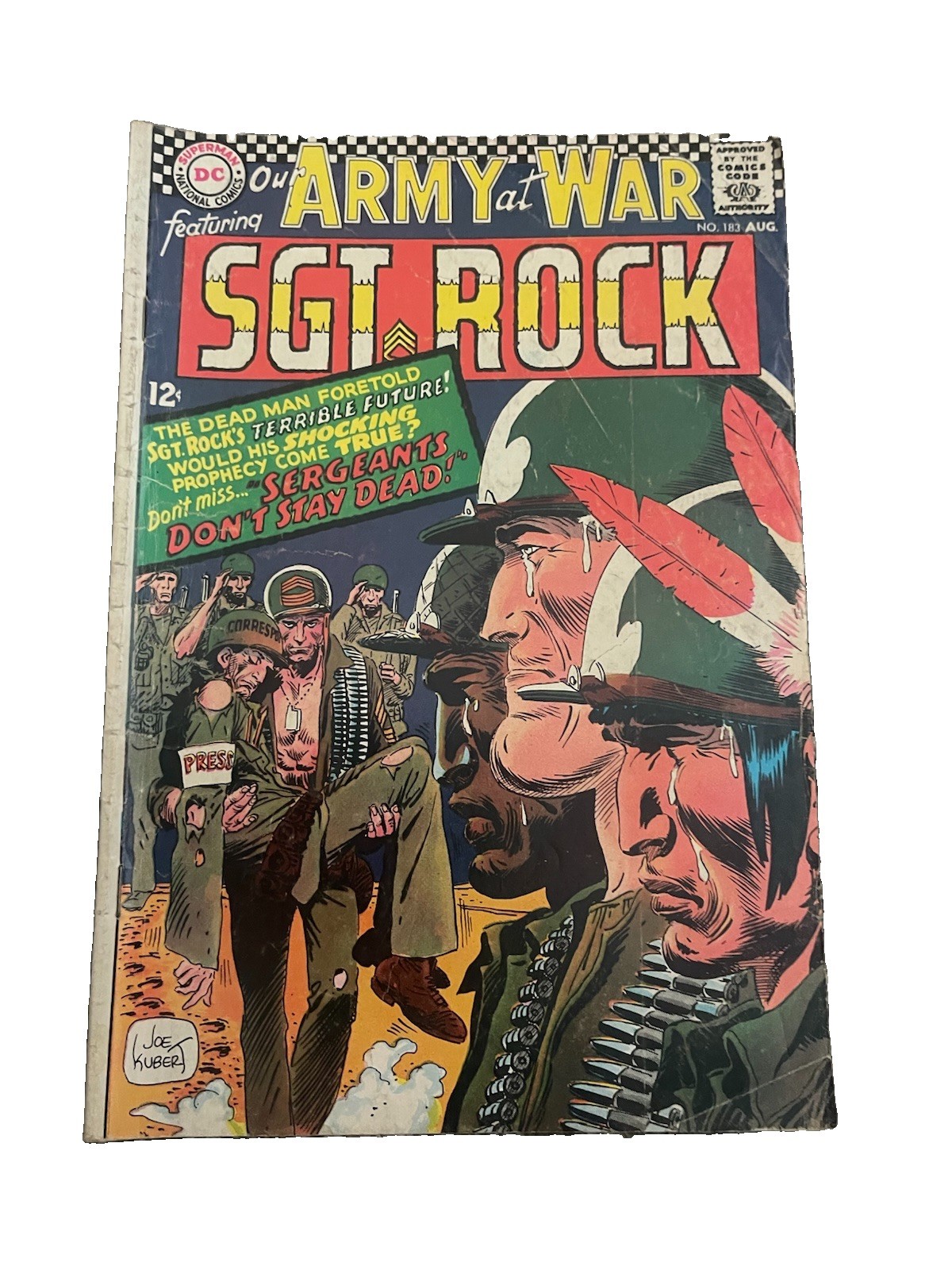 Our Army at War Sgt. Rock #183 DC 1967 Neal Adams Joe Kubert