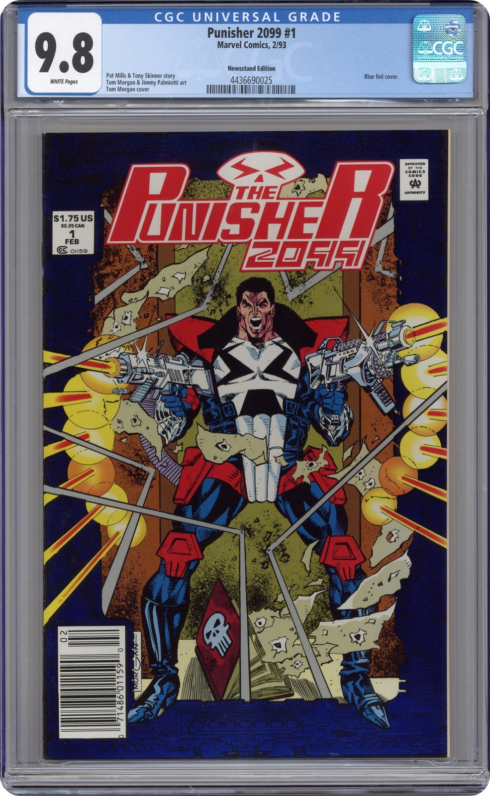 Punisher 2099 1N CGC 9.8 Newsstand 1993 4436690025