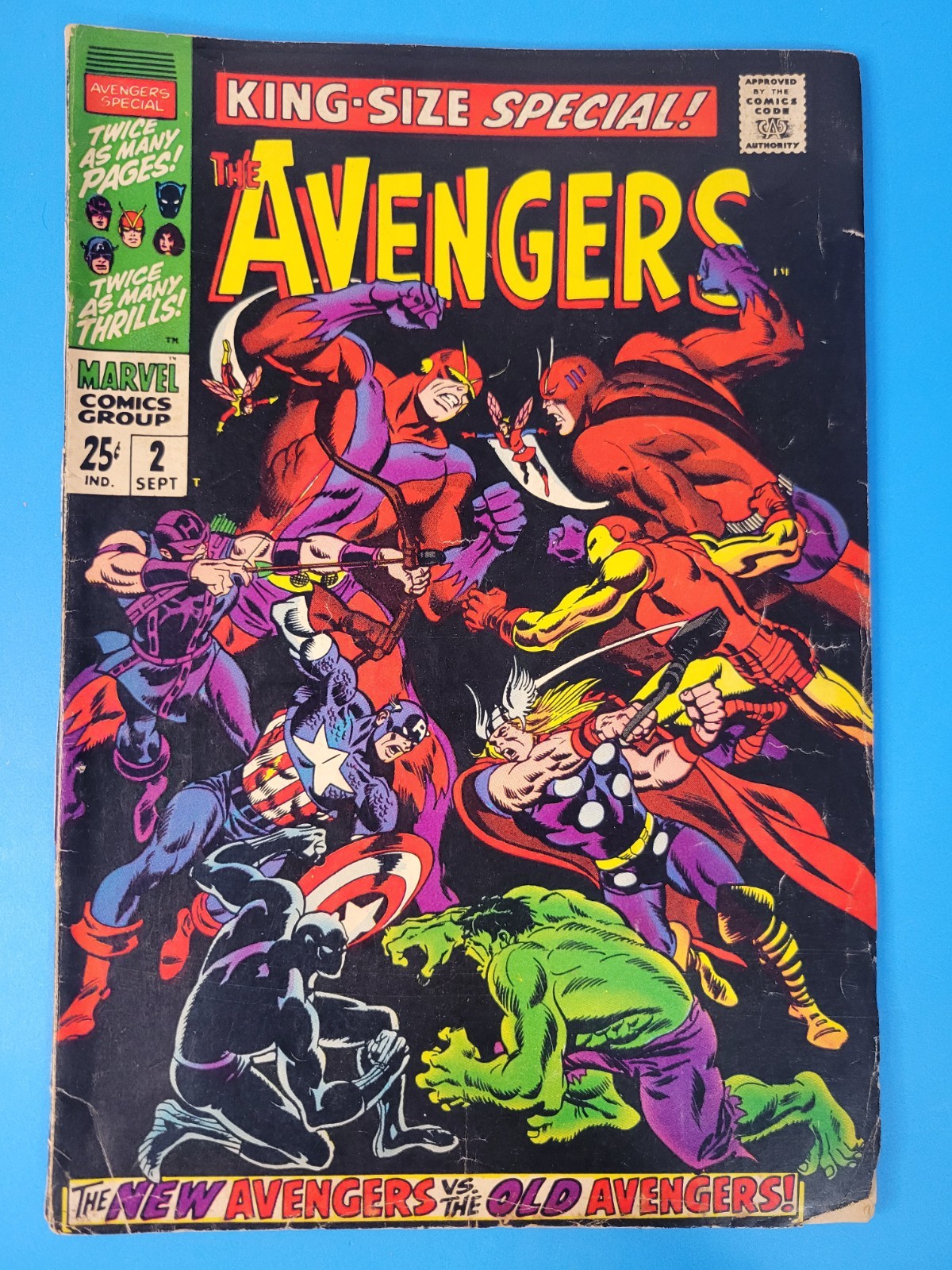 Avengers King Size Special #2 Marvel 1968 Low Grade Avengers King Size Special #2 Marvel 1968 Low Grade