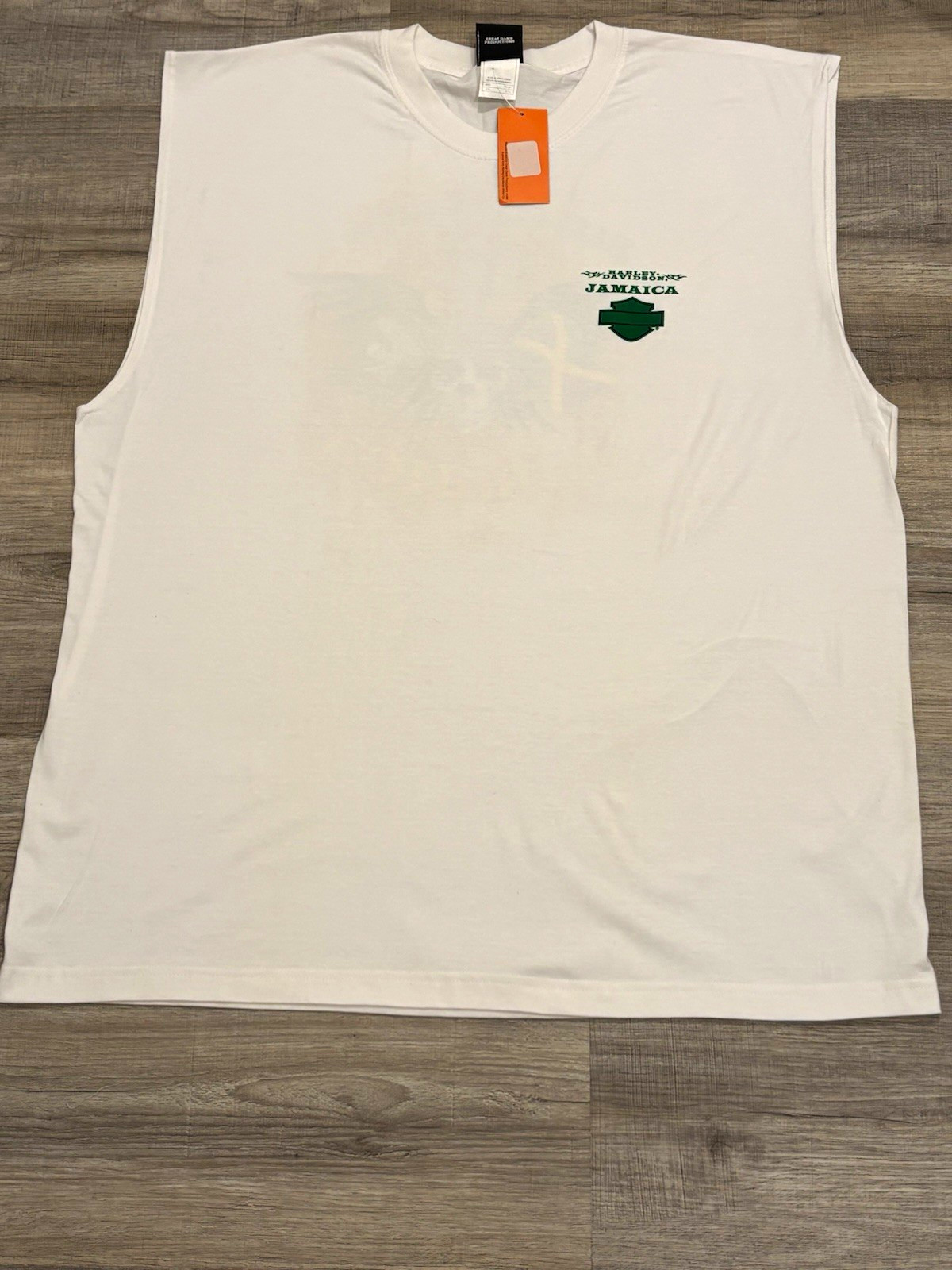 Harley-Davidson MotorClothes Sleeveless Graphic T-Shirt White Mens Size 2X