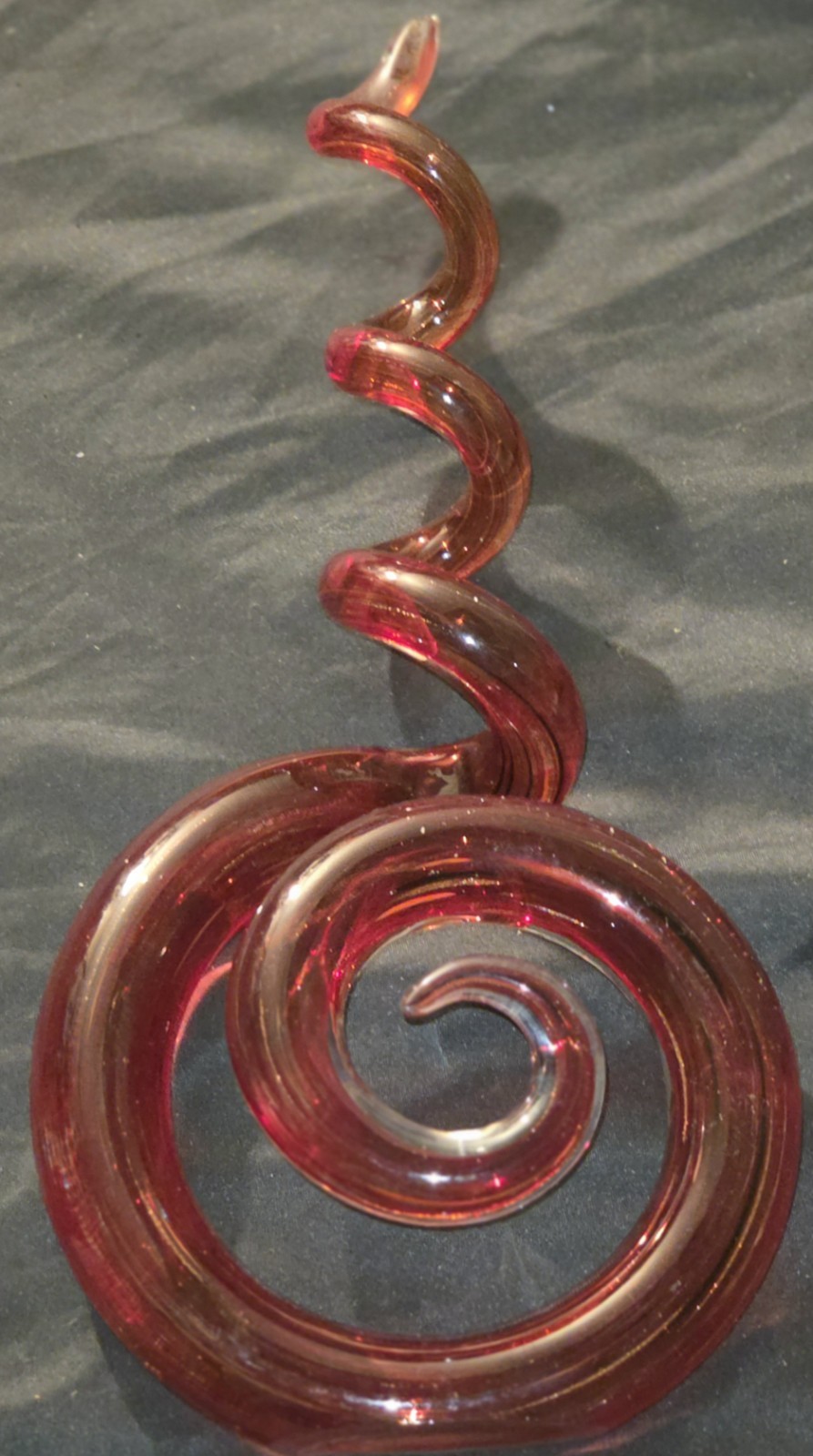 Vtg MURANO Art Glass Dancing Red Flame Sculpture 14 Vtg MURANO Art Glass Dancing Red Flame Sculpture 14