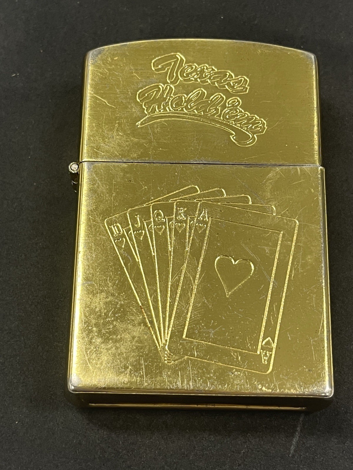 Vintage Jumbo Table Lighter-Texas Hold ‘em Poker (oversized Z. Style)