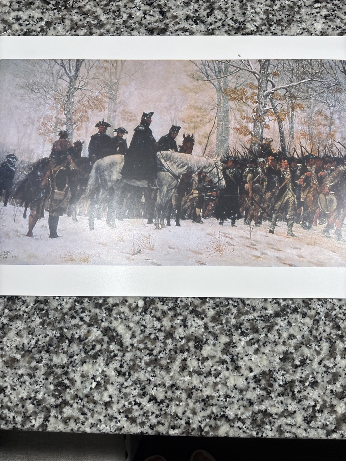 William Trego  March to Valley Forge Framed Print Revolutionary War Washington