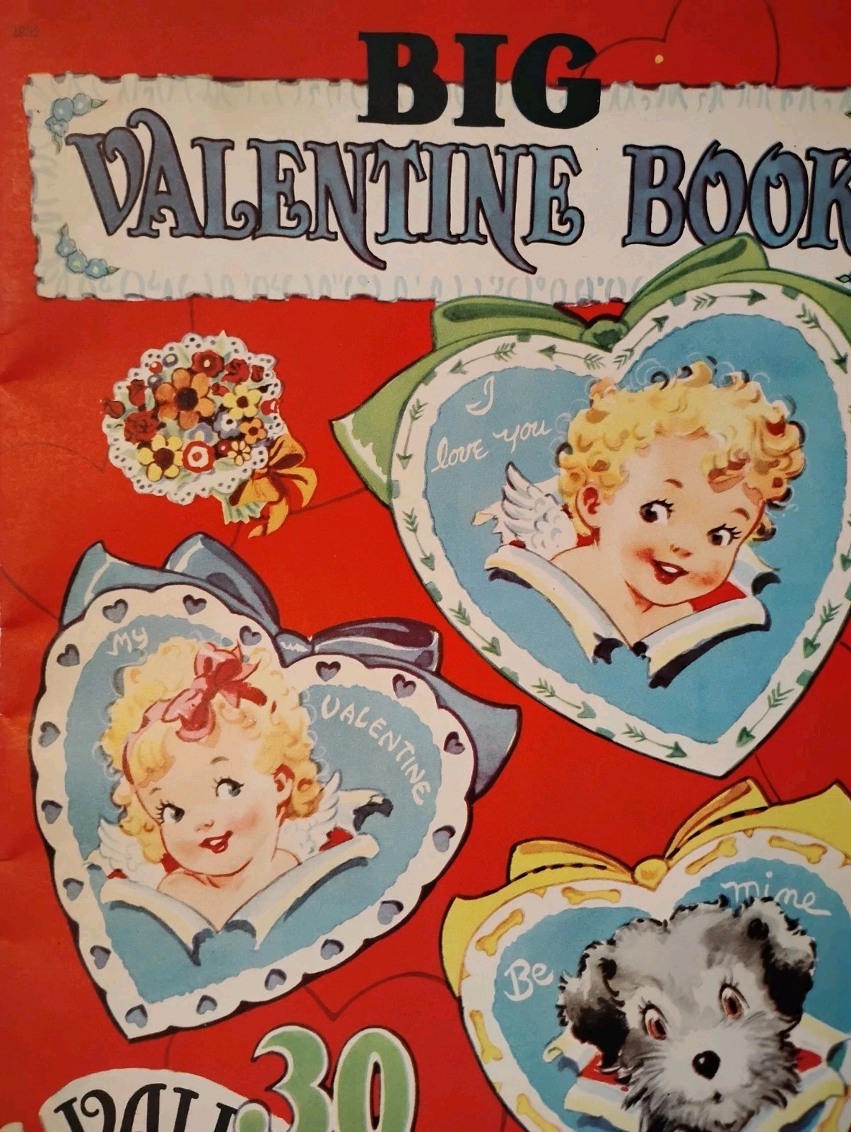 Rare VTG 1948 Complete Saalfield Valentine Book 30 Valentines To Make Ethel Hays