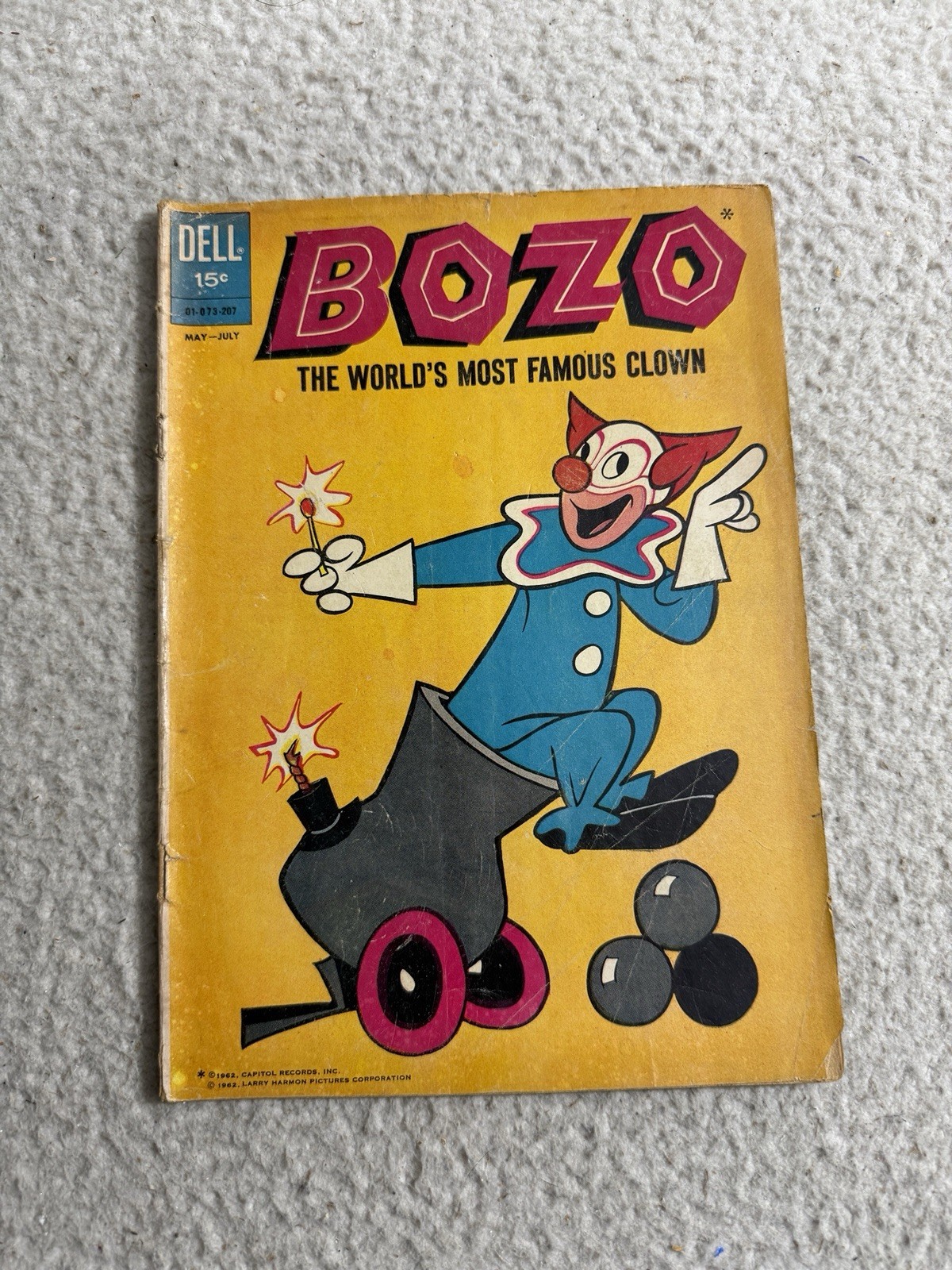 BOZO THE CLOWN  #1 (2ND SERIES) DELL COMICS 1962 