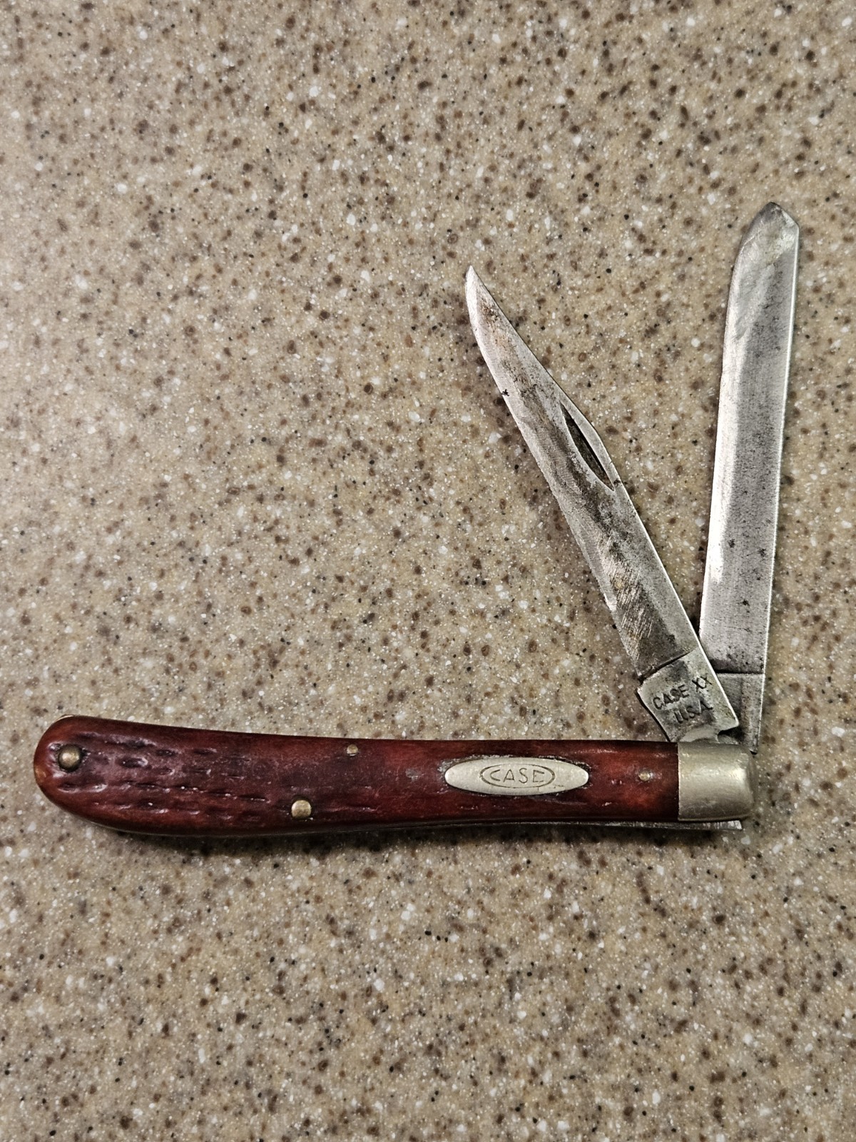 Vintage Case X.X. USA 1965-1969 Two Blade 62048SP Slimline Bone Handle Trapper Vintage Case X.X. USA 1965-1969 Two Blade 62048SP Slimline Bone Handle Trapper
