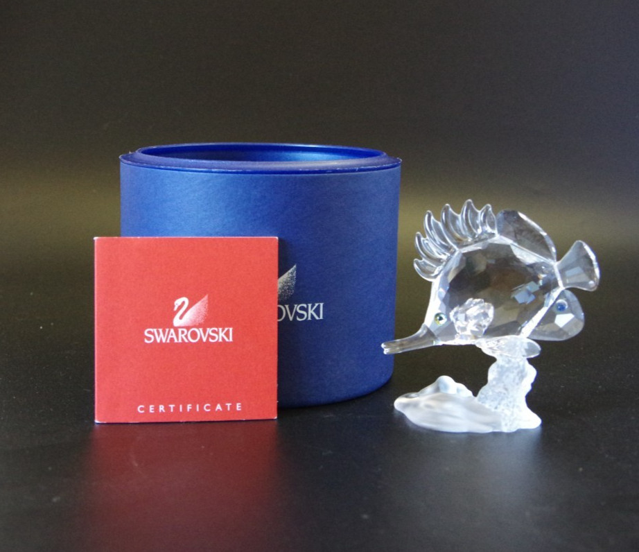 Swarovski Longnose Butterfly Fish 7466000011 666567. Retired 2009. MIB w/COA Swarovski Longnose Butterfly Fish 7466000011 666567. Retired 2009. MIB w/COA