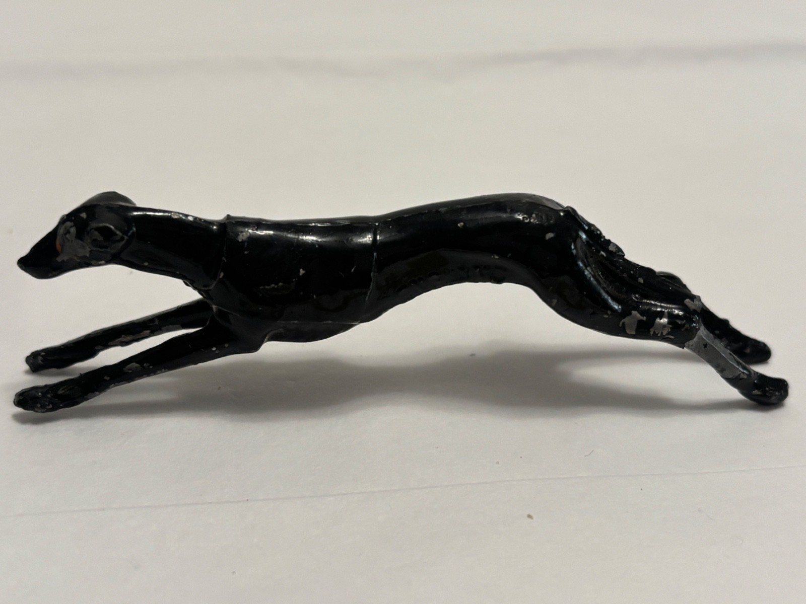 Antique 1930s Lead Greyhound Dog Figurine Brown ENGLAND Toy 3.5 Antique 1930s Lead Greyhound Dog Figurine Brown ENGLAND Toy 3.5