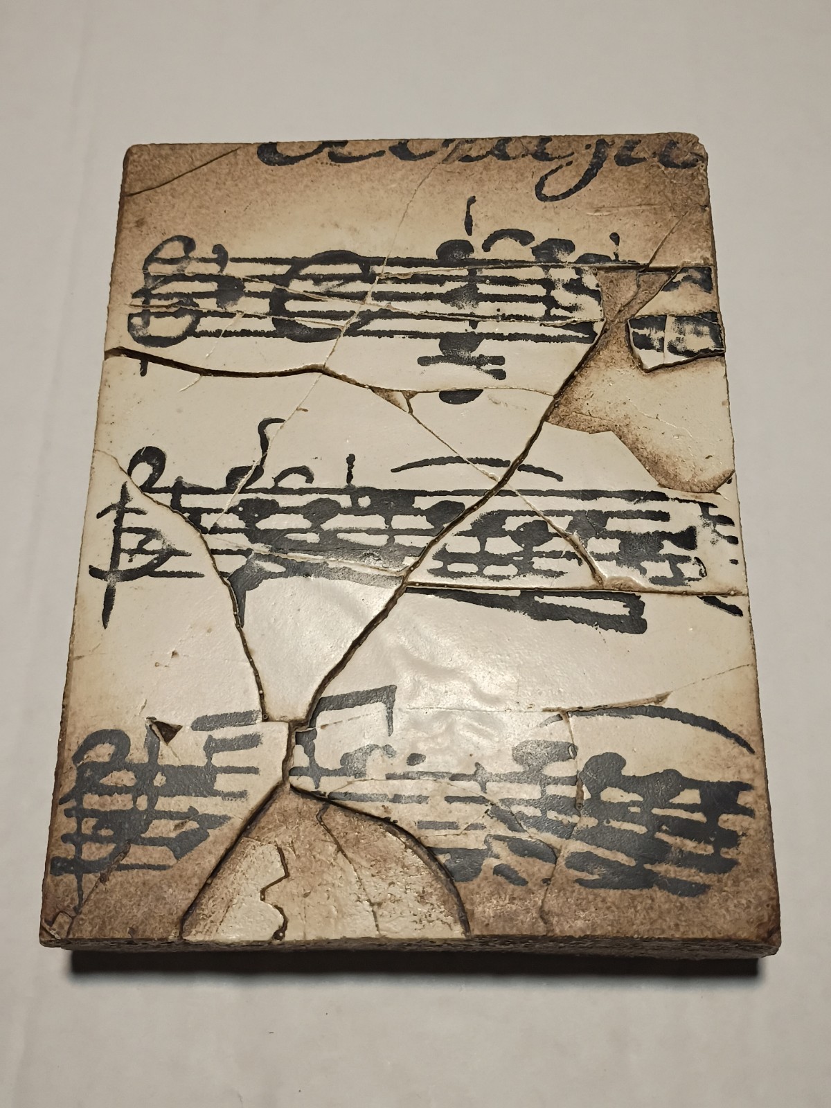 Sid Dickens T10 Memory Block Musical Notation Tile 1998 Retired