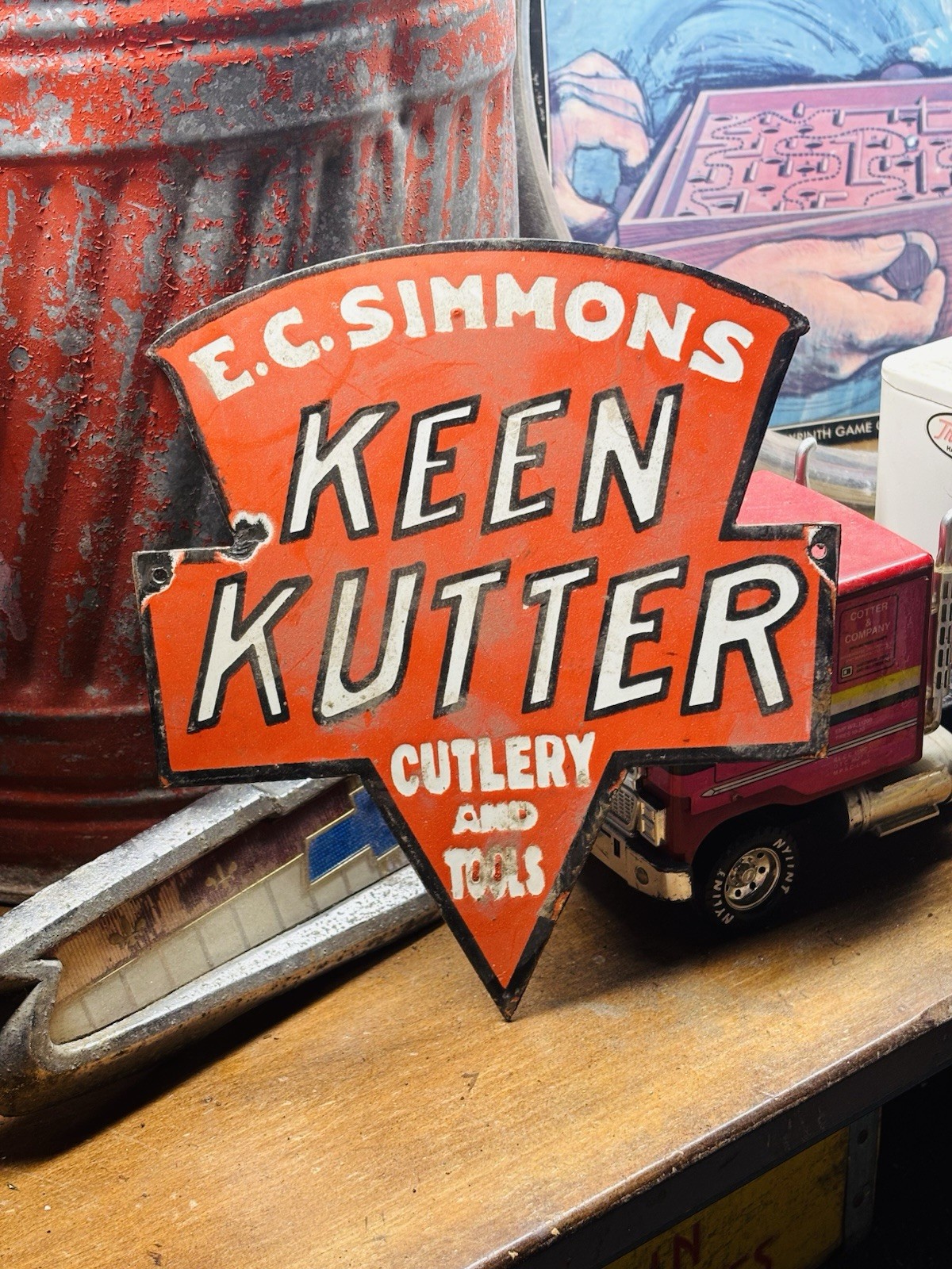 Keen Kutter Porcelain Advertising Sign