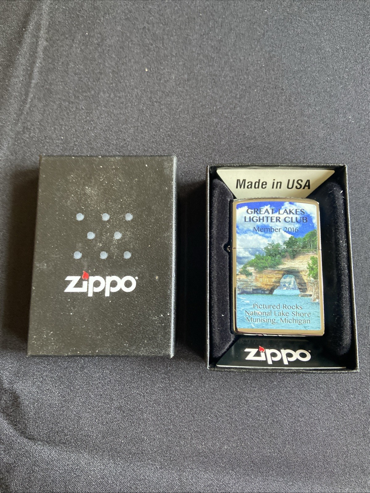 GLLC Great Lakes Lighter Club Member 2016 Zippo Lighter Made in USA NEW