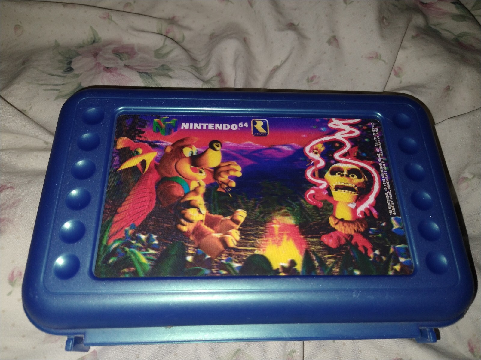 vintage 1998 Nintendo rare banjo kazzoie pencil case HTF EUC vintage 1998 Nintendo rare banjo kazzoie pencil case HTF EUC