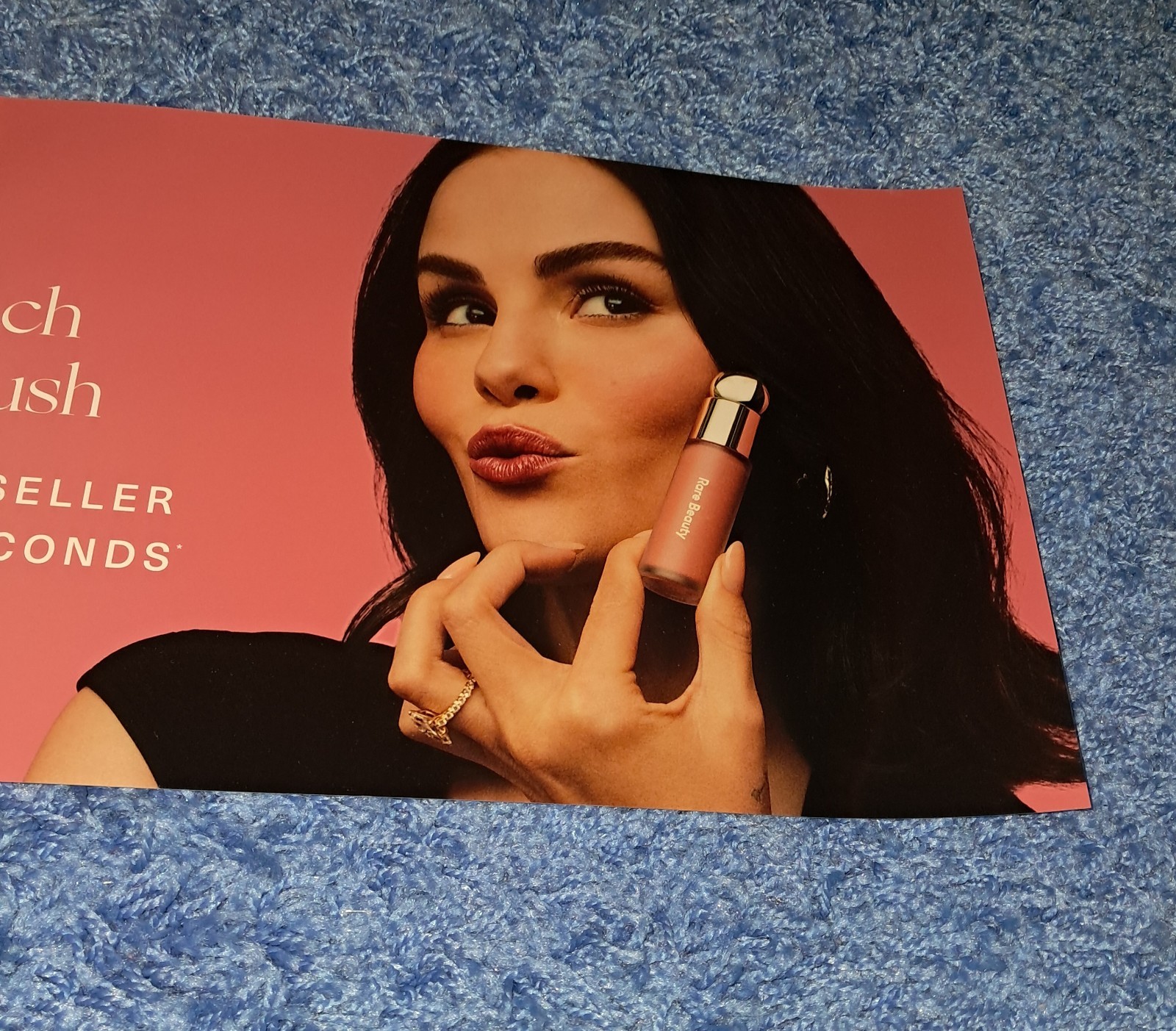Selena Gomez Rare Beauty Liquid Blush PROMO SIGN 3 FT Ulta Christmas Gift Ideas