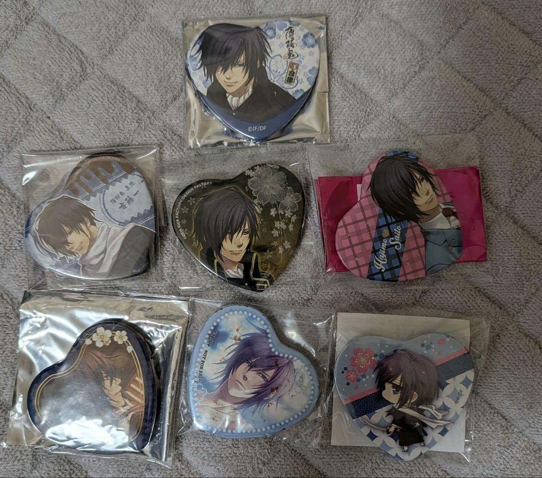 Hakuoki Saito Heart Can Badge Hakuoki Saito Heart Can Badge