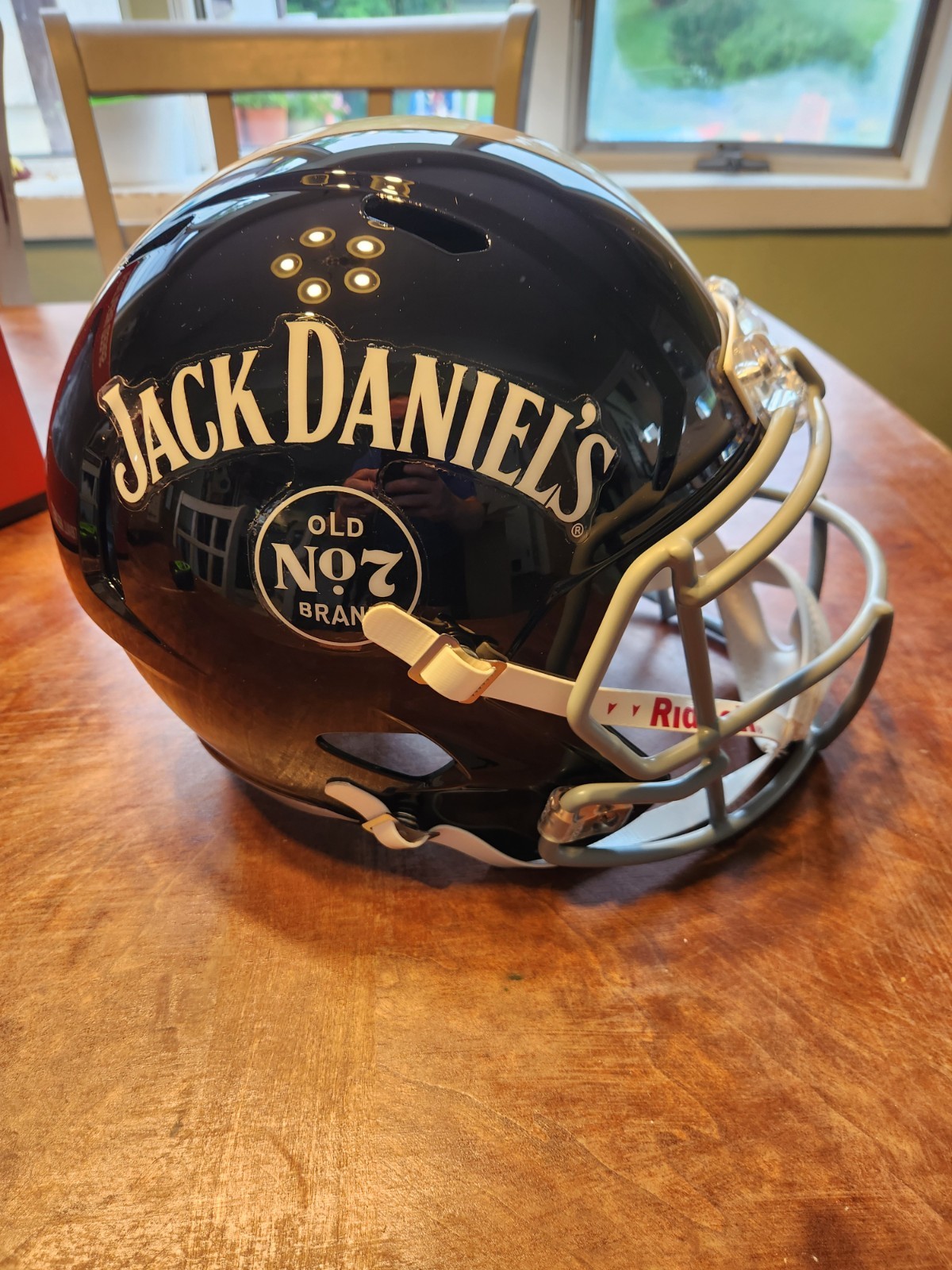 Jack Daniel’s Old No. 7 Brand Riddell Speed Replica Football Helmet Black