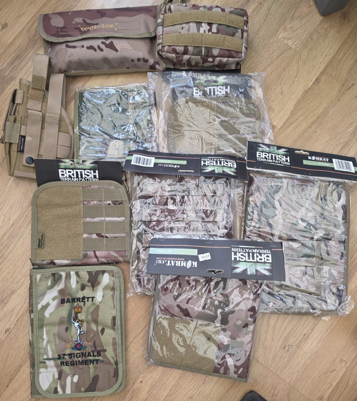 COLLECTION OF KOMBAT UK AND WEBTEX POUCHES AND KITS - NEW