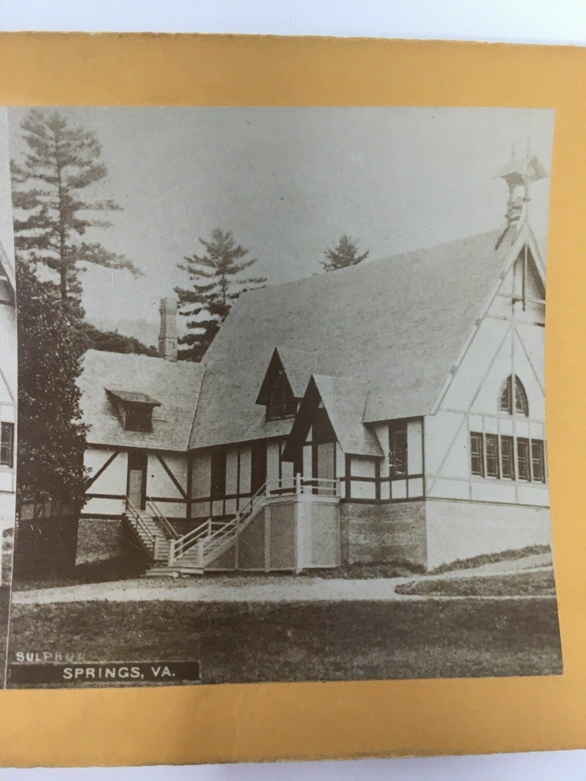 Sulphur Springs VA Virginia Stereoview Building