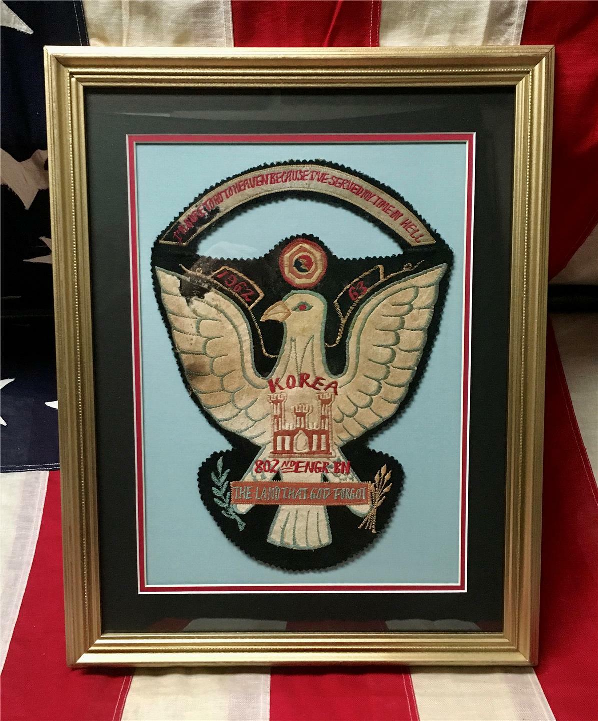 Vintage 1962-63 US Army 802nd Engineer Aviation Battalion Patch Korea Original