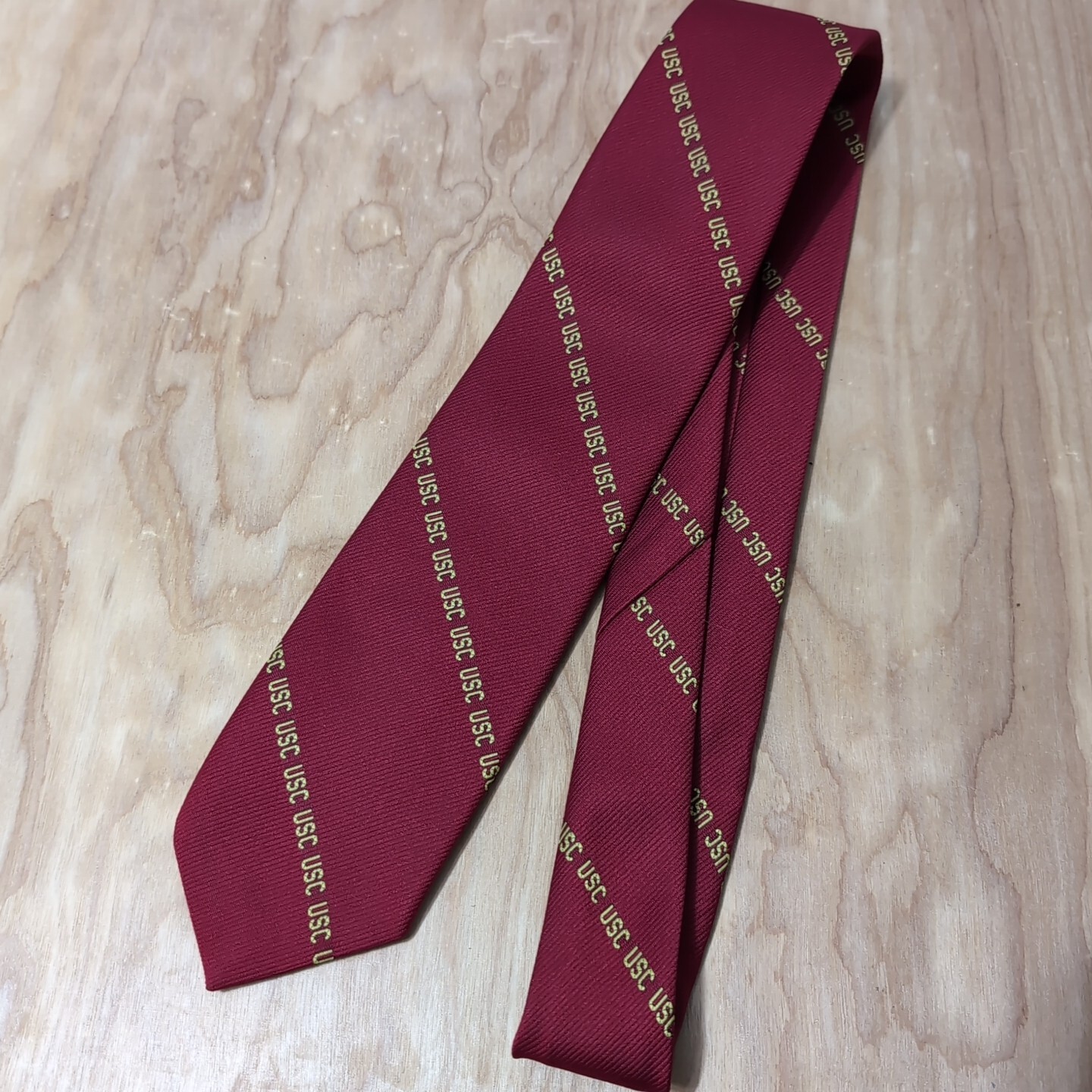 Vintage Caslon by Castle Red Gold USC NECKTIE University of Southern California Vintage Caslon by Castle Red Gold USC NECKTIE University of Southern California