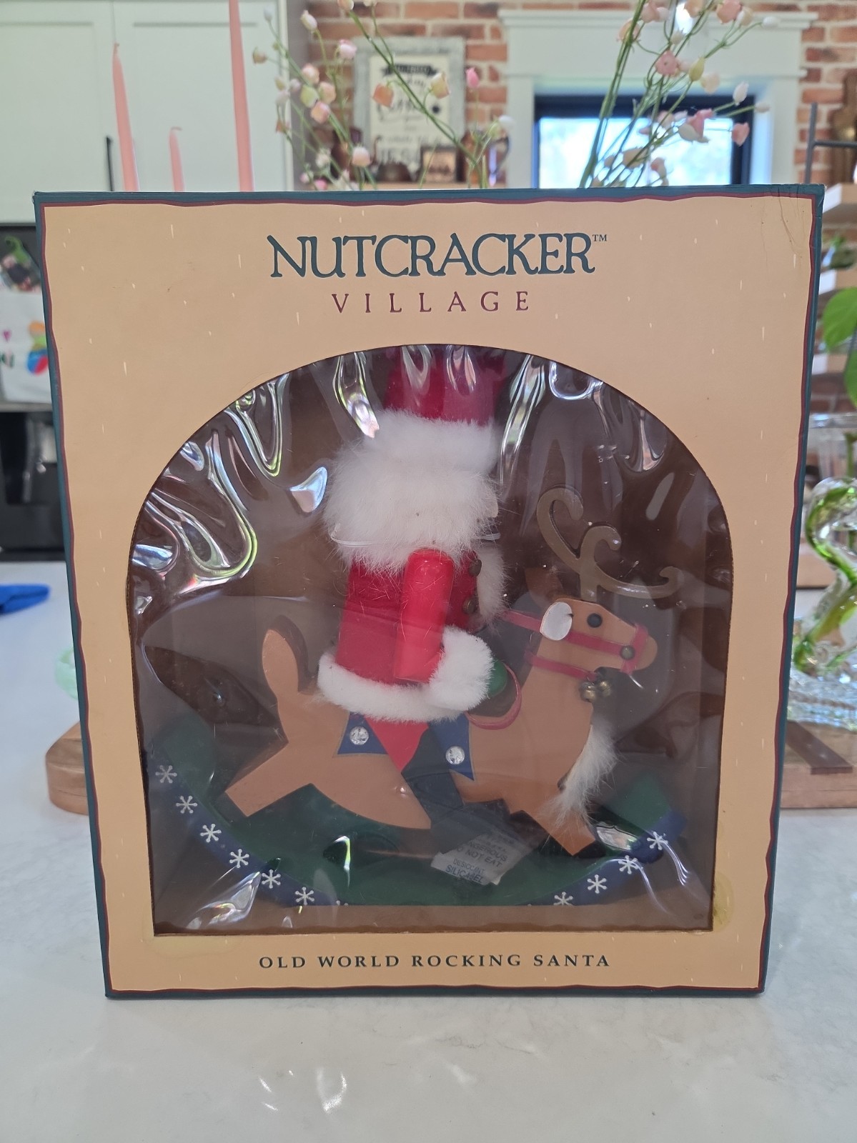 Vintage 1999 Nutcracker Village Old World Rocking Santa Christmas Holiday Decor Vintage 1999 Nutcracker Village Old World Rocking Santa Christmas Holiday Decor